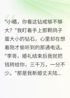 嫁入豪门老公转给前女友三千万